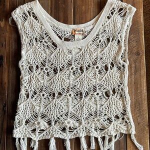 SOLD - ⭐️ 3 for $30 ⭐️ Mudd y2k crochet tank top